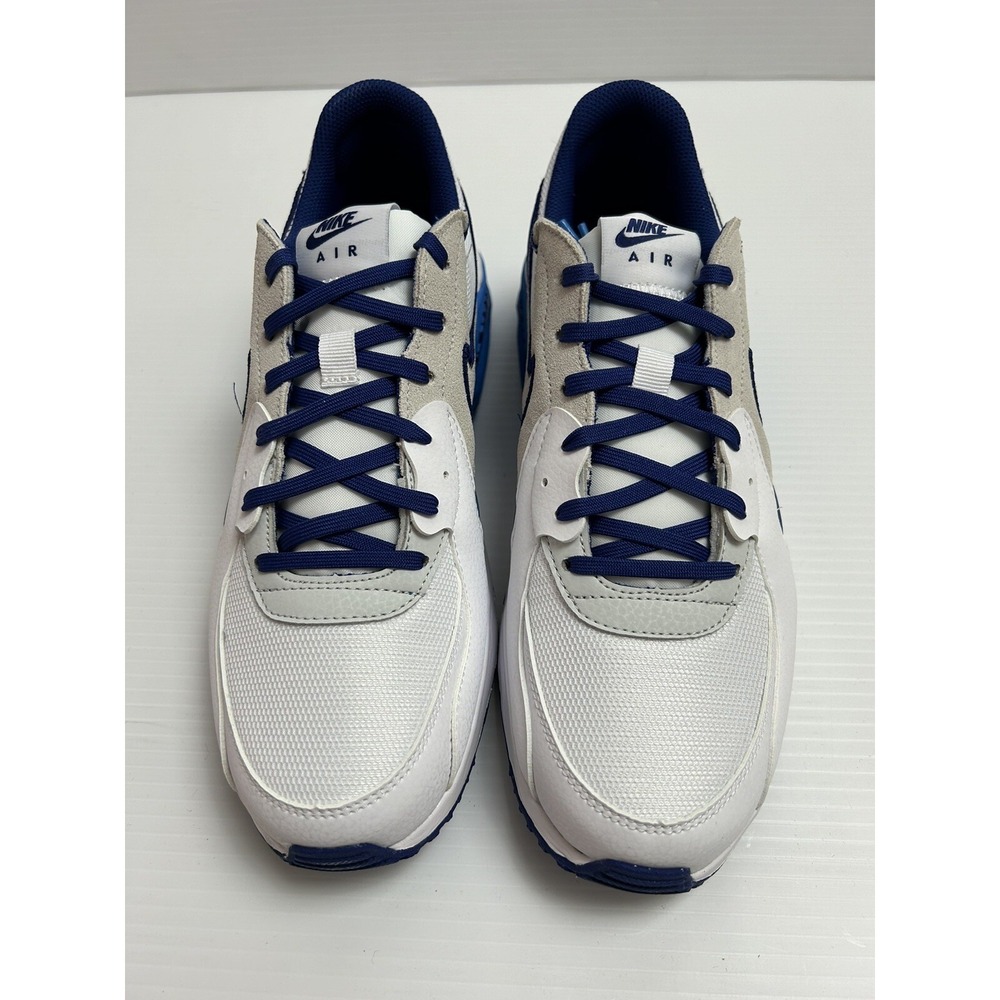 Men's Nike Air Max Excee Shoes White Deep Royal Blue Size 10 DZ0795-100 - Picture 2 of 8